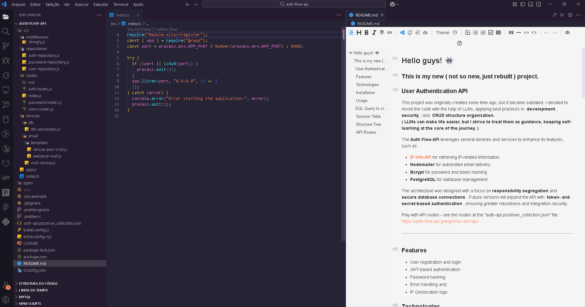 User Authentication API
